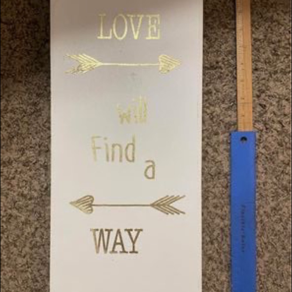 “Love will find a way” canvas